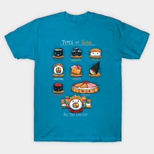 Types of Sushi T-Shirt